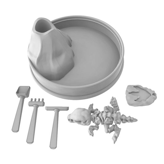 Volcano Sand Box With Kinetic Sand