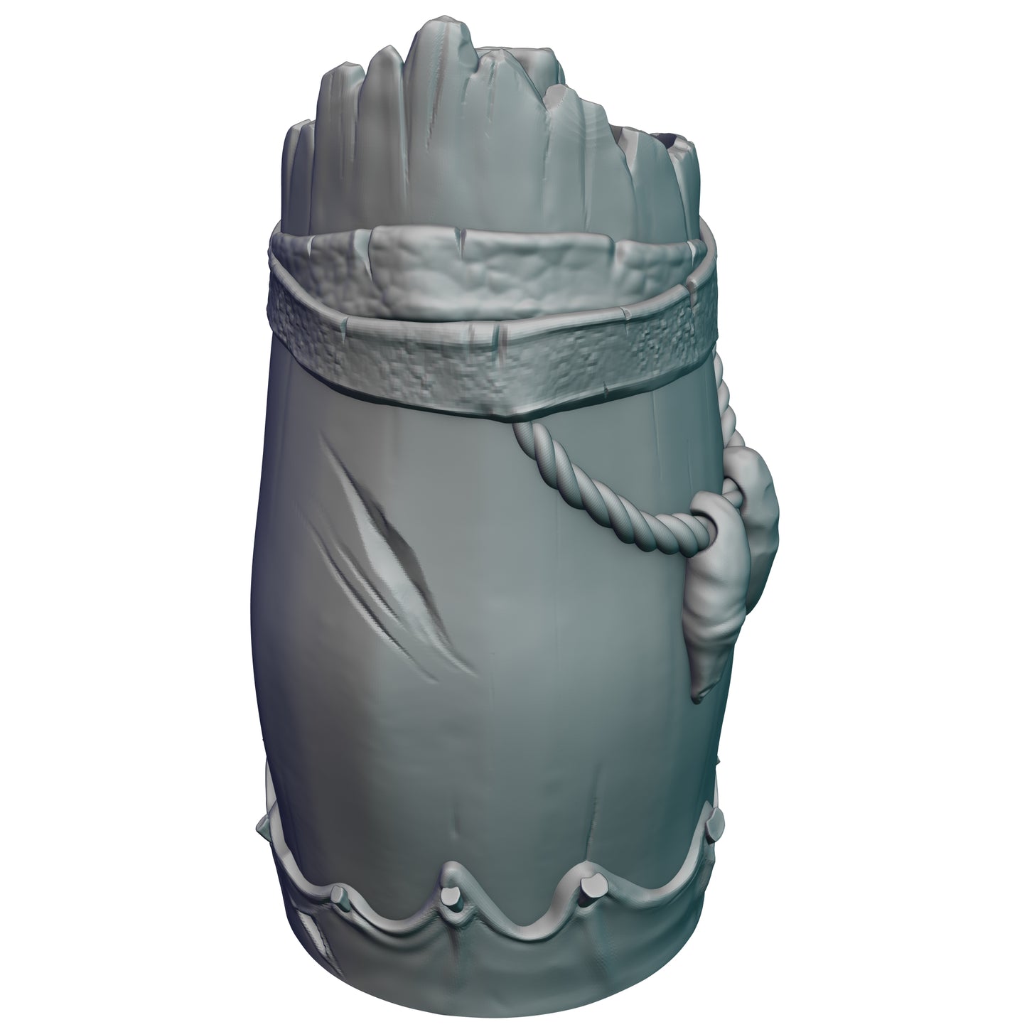 Barbarian Gaming Mug with Twist-Off Cover: Dual-Purpose Dice and Beverage Can Holder