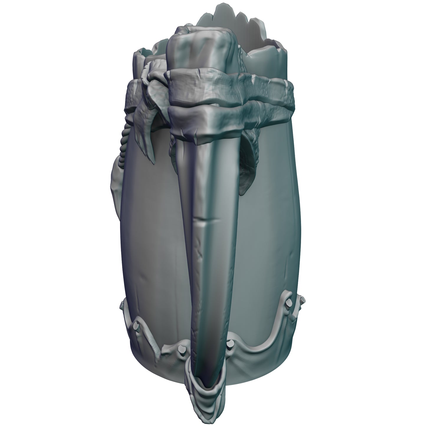 Barbarian Gaming Mug with Twist-Off Cover: Dual-Purpose Dice and Beverage Can Holder