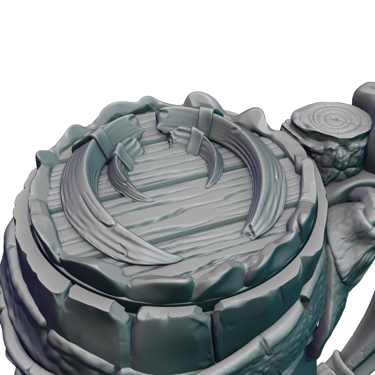 Barbarian Gaming Mug with Twist-Off Cover: Dual-Purpose Dice and Beverage Can Holder