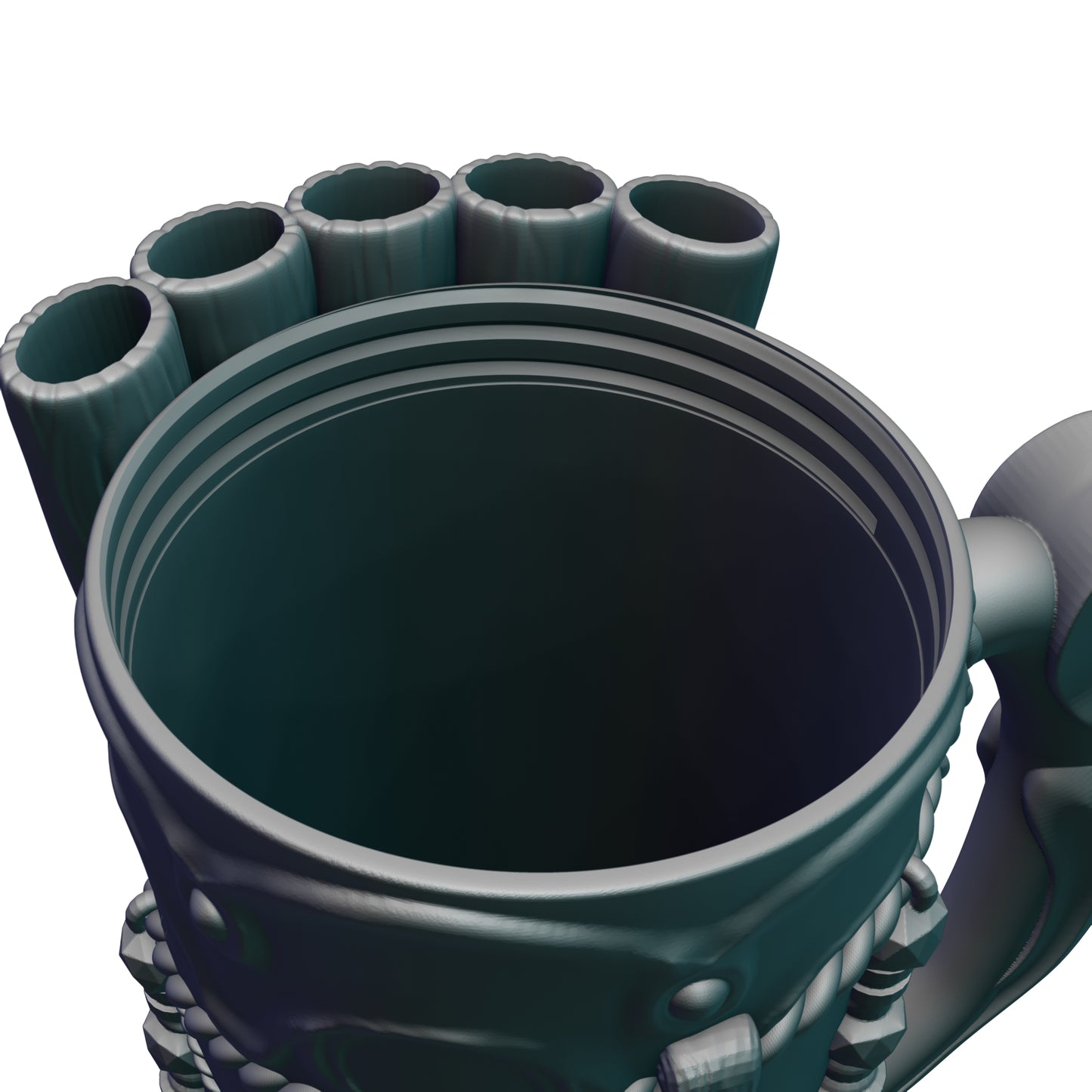 Bard Gaming Mug with Twist-Off Cover: Dual-Purpose Dice and Beverage Can Holder