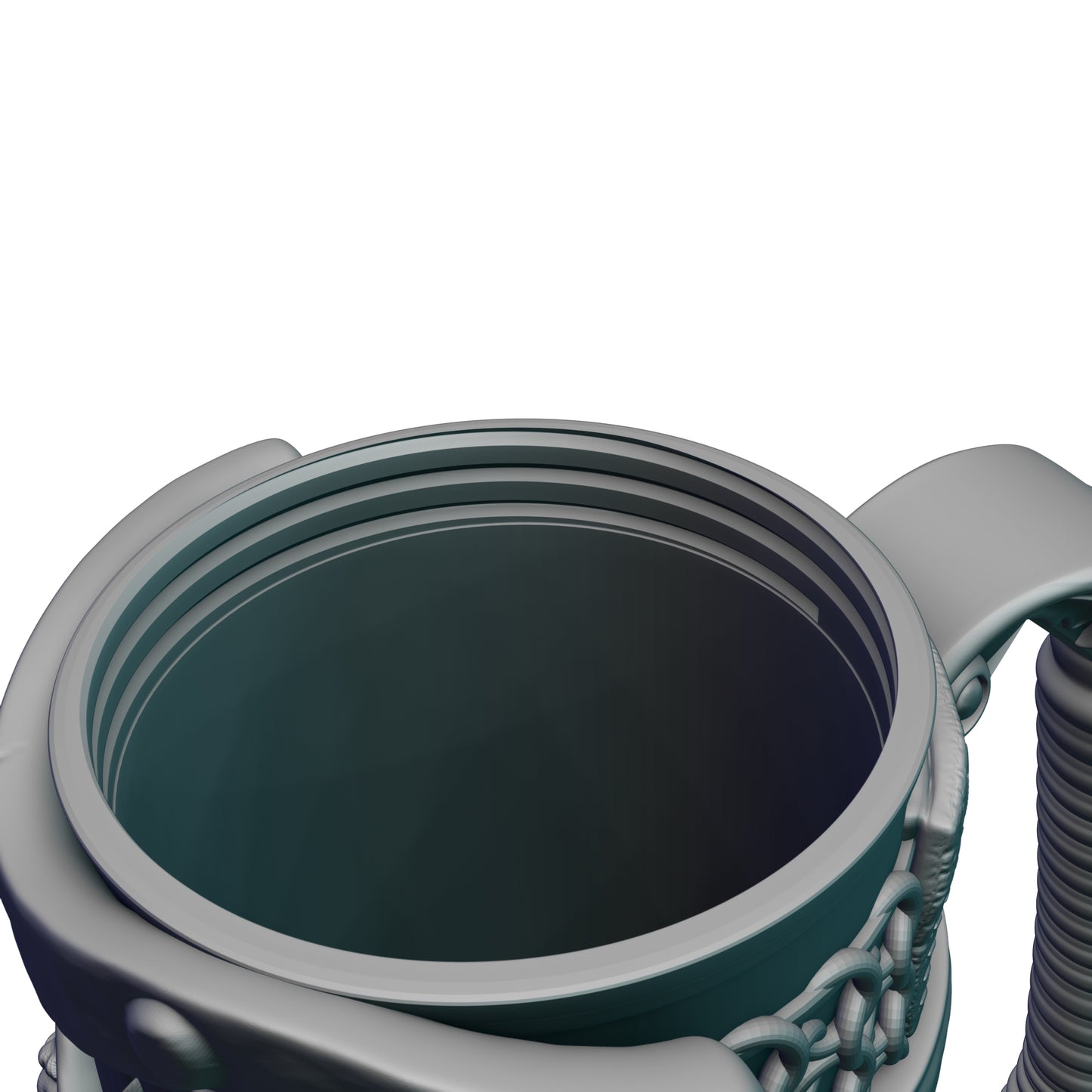 Fighter Gaming Mug with Twist-Off Cover: Dual-Purpose Dice and Beverage Can Holder