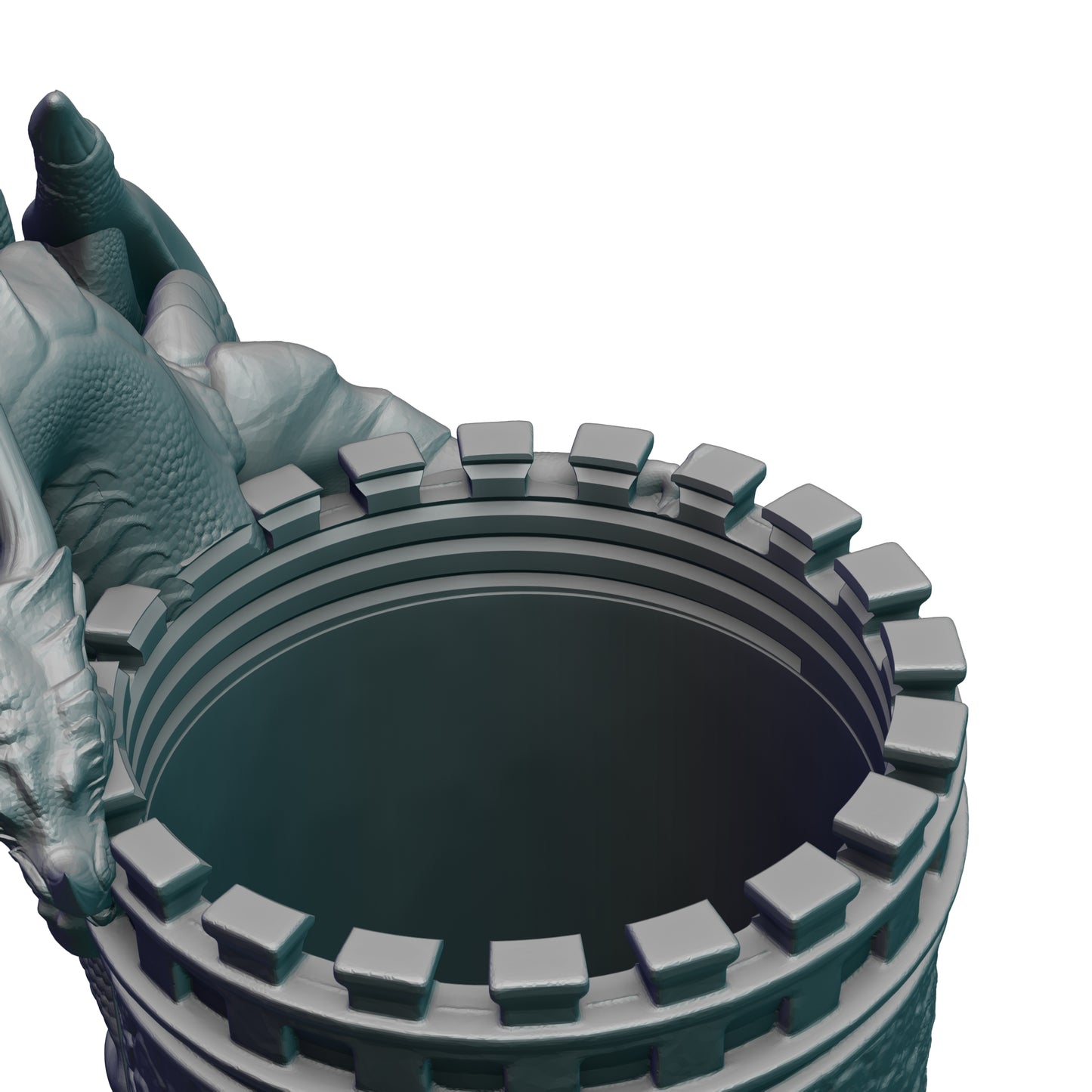 Game Master Gaming Mug with Twist-Off Cover: Dual-Purpose Dice and Beverage Can Holder