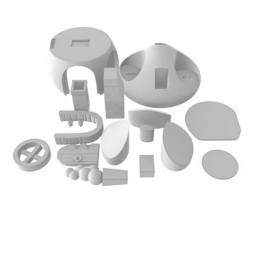 Mushroom Cottage - Build Your Own Fairy House