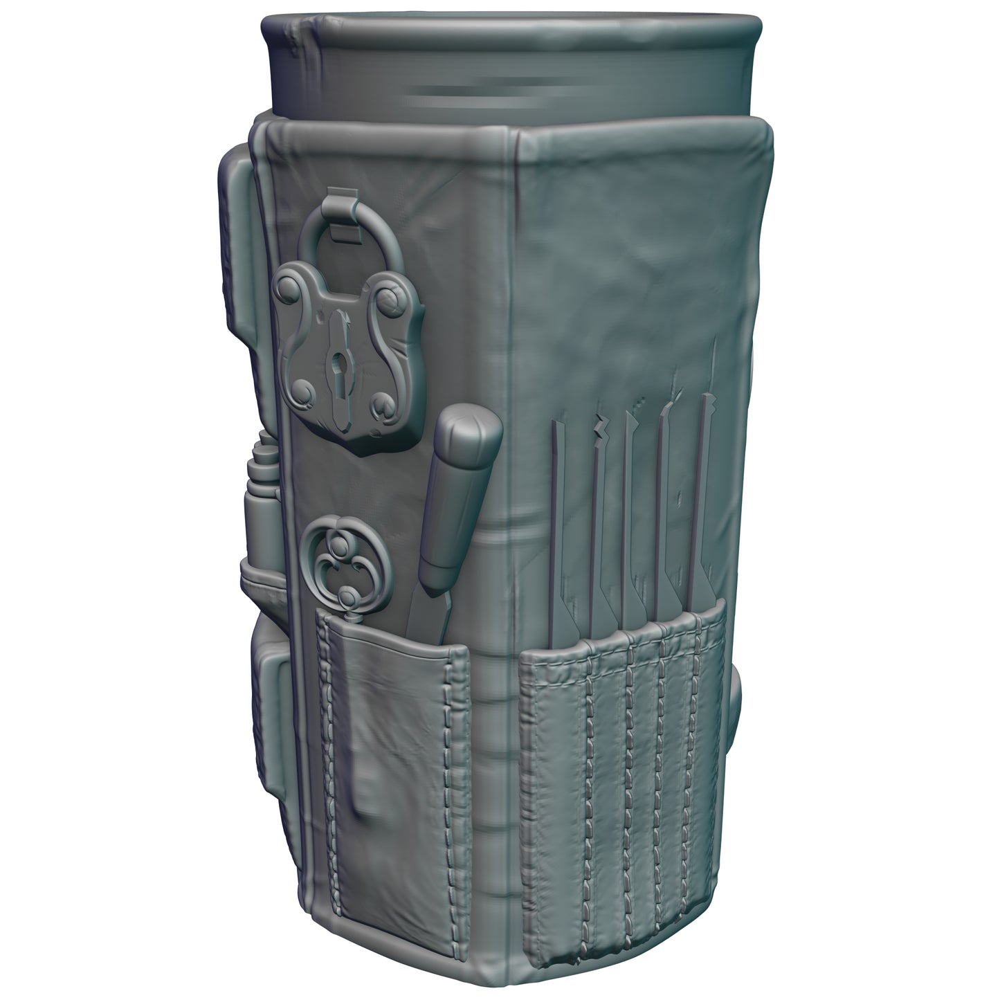 Rogue Gaming Mug with Twist-Off Cover: Dual-Purpose Dice and Beverage Can Holder