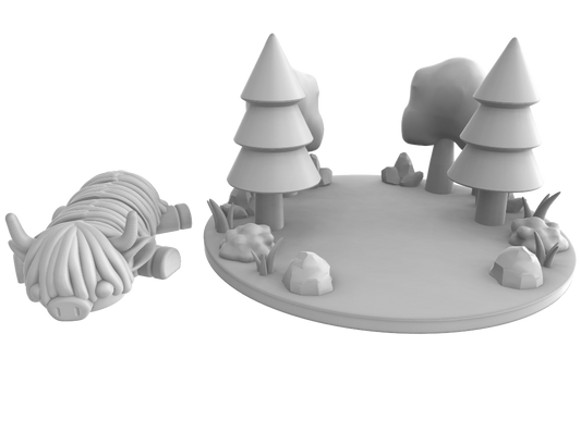 Highland Cow Diorama