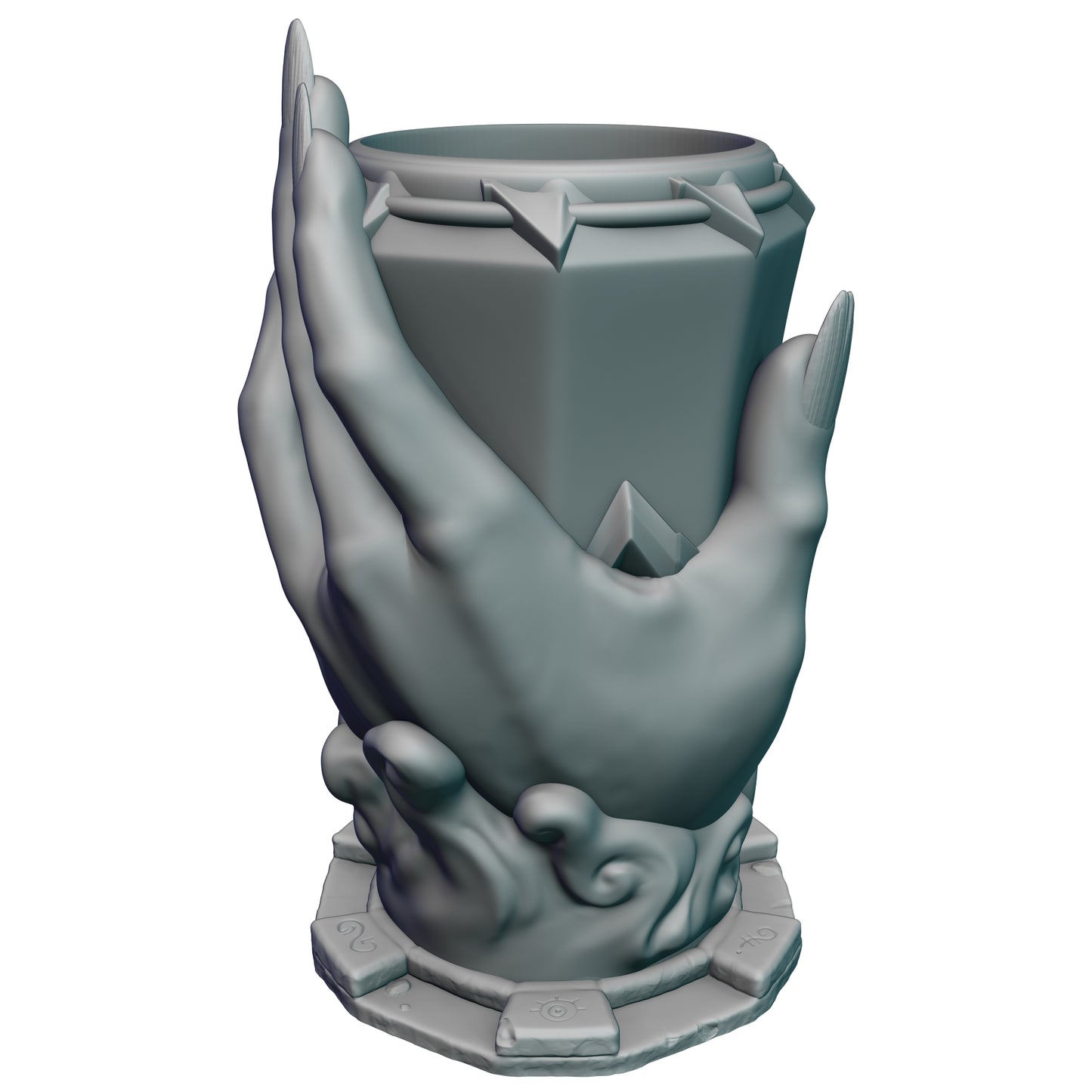 Sorcerer Gaming Mug with Twist-Off Cover: Dual-Purpose Dice and Beverage Can Holder