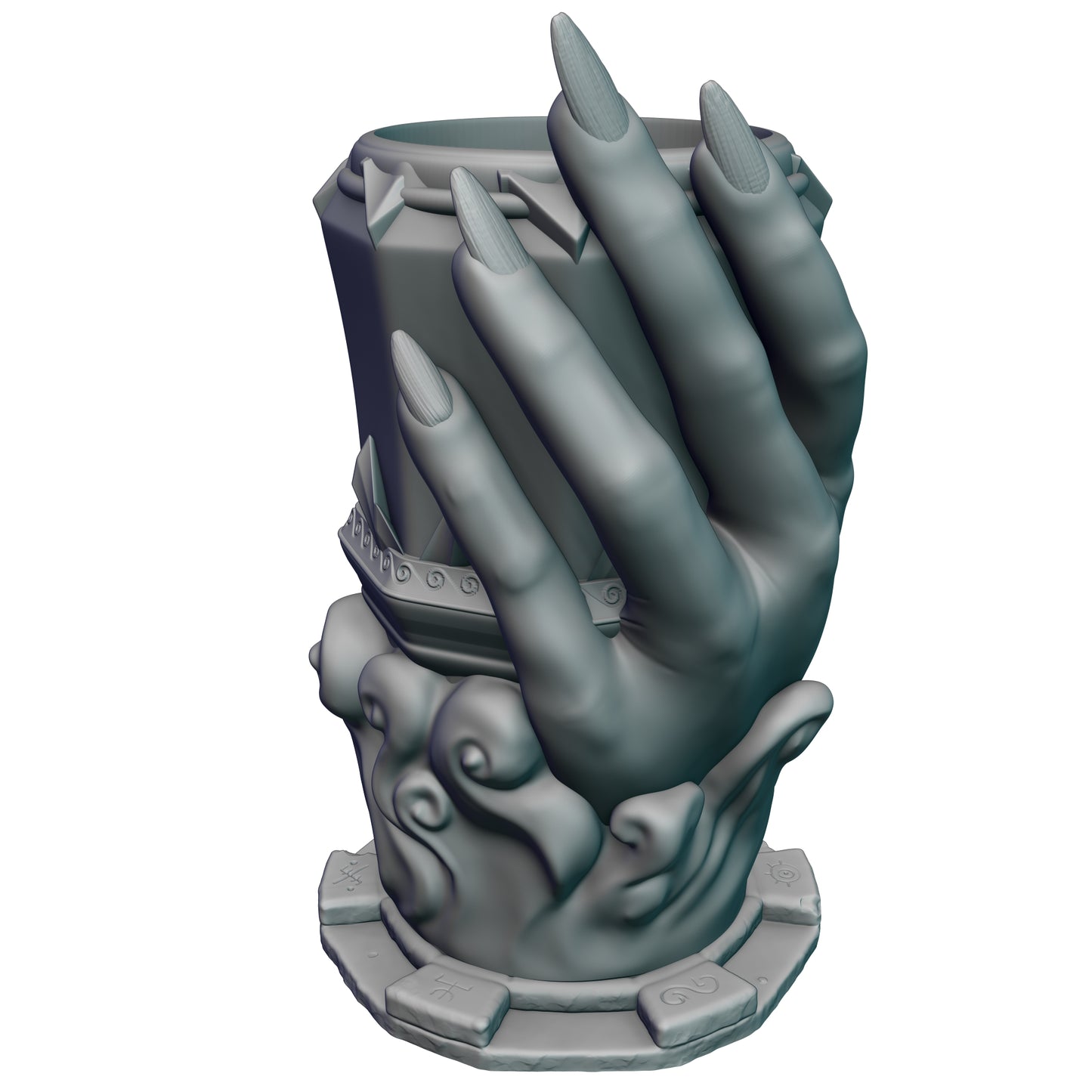 Sorcerer Gaming Mug with Twist-Off Cover: Dual-Purpose Dice and Beverage Can Holder