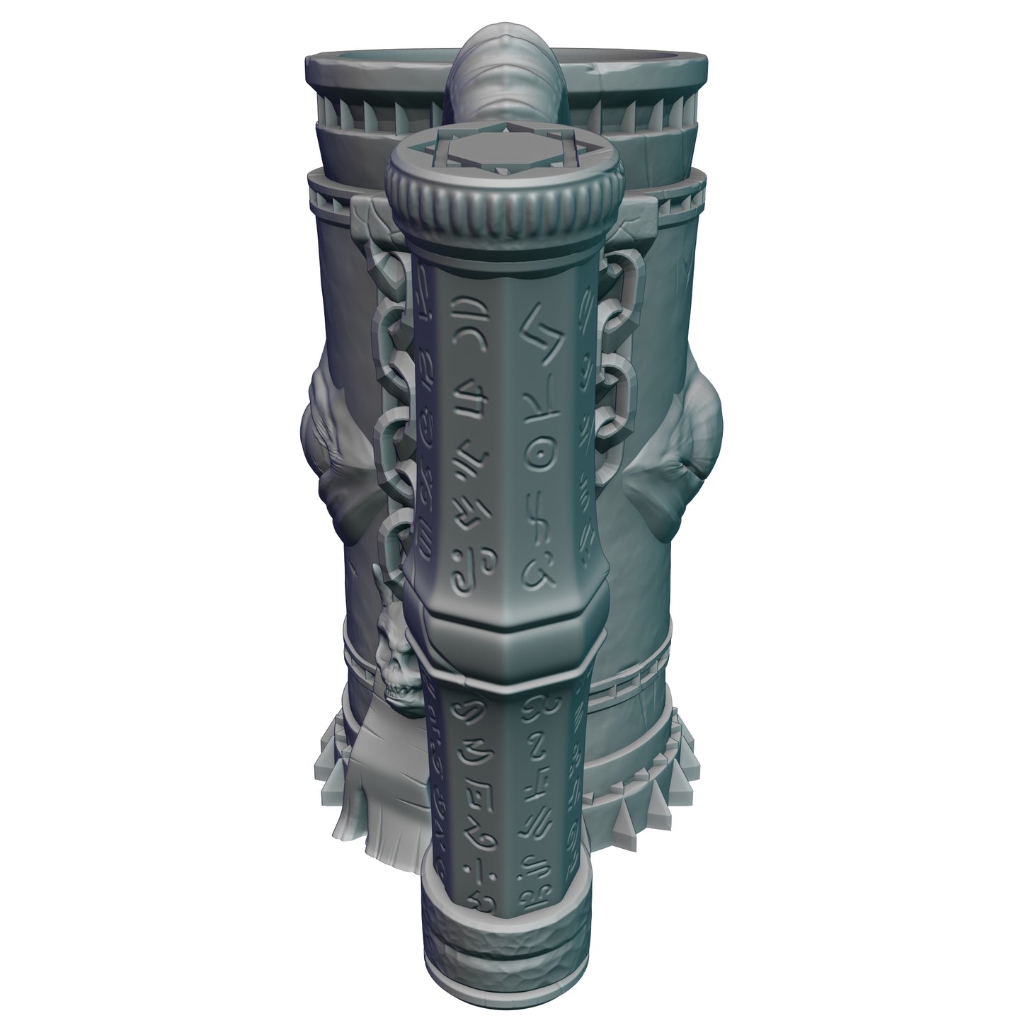 Warlock Gaming Mug with Twist-Off Cover: Dual-Purpose Dice and Beverage Can Holder