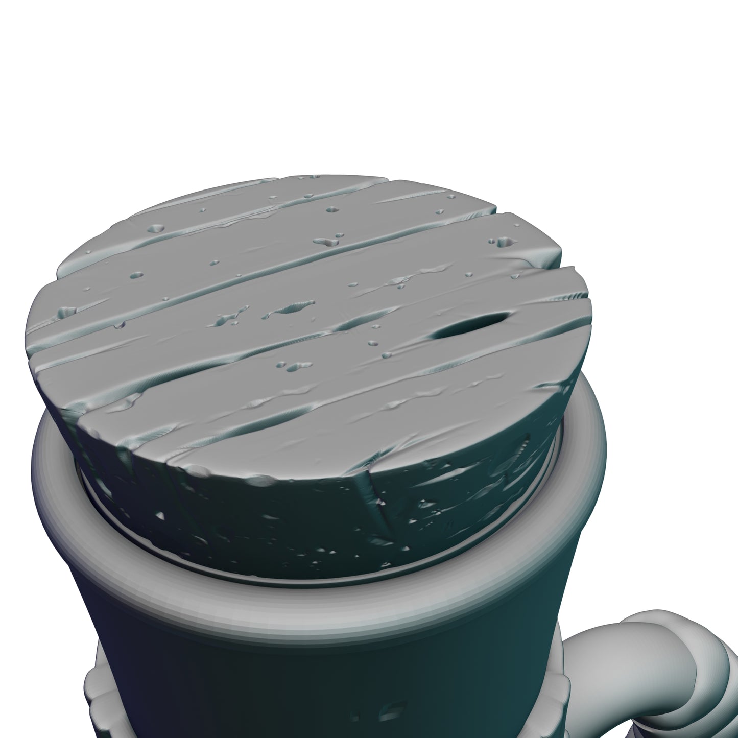 Wizard Gaming Mug with Twist-Off Cover: Dual-Purpose Dice and Beverage Can Holder