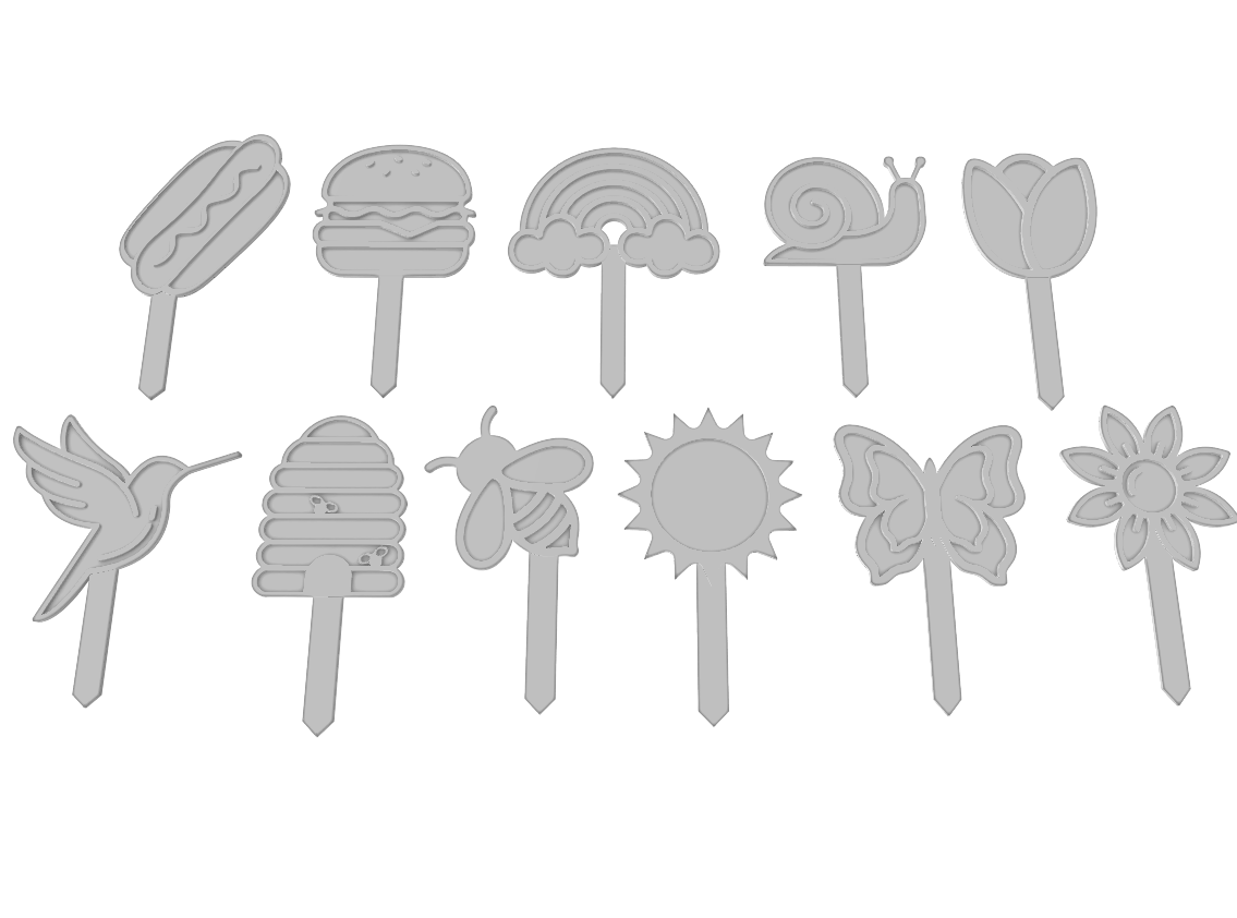 Garden Planter Stakes (In-Store Exclusive) (Multiple Design Options)