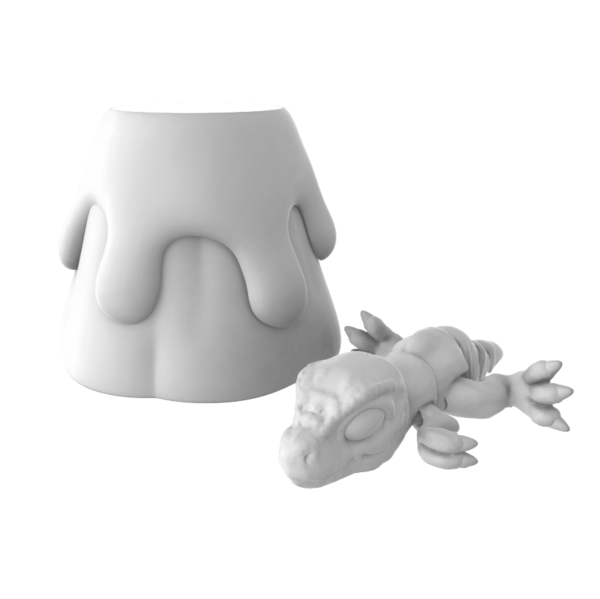 Volcano T-Rex Container