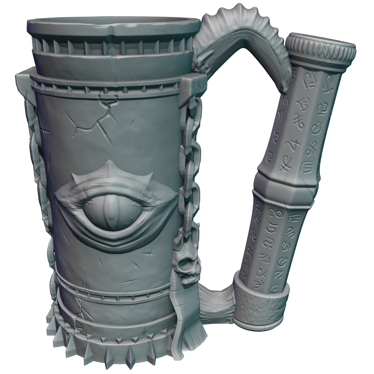 Warlock Gaming Mug with Twist-Off Cover: Dual-Purpose Dice and Beverage Can Holder